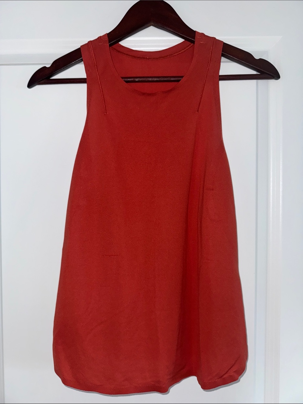 lululemon athletica Red Racerback Tank - lightweight running tank